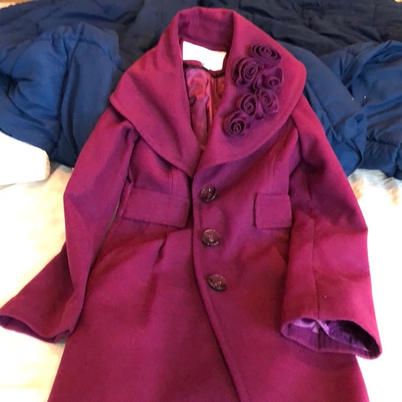 Maroon Jessica Simpson pea coat